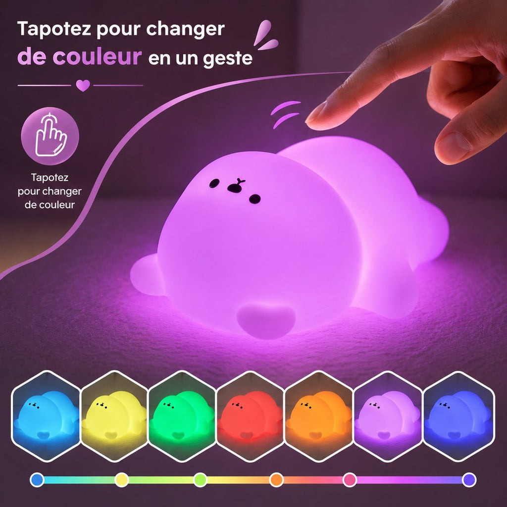 Veilleuse Ours LED Tactile