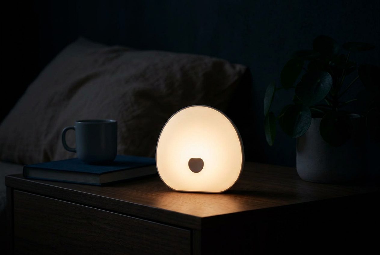 Veilleuse Bruit Blanc LED - allumée blanc chaud