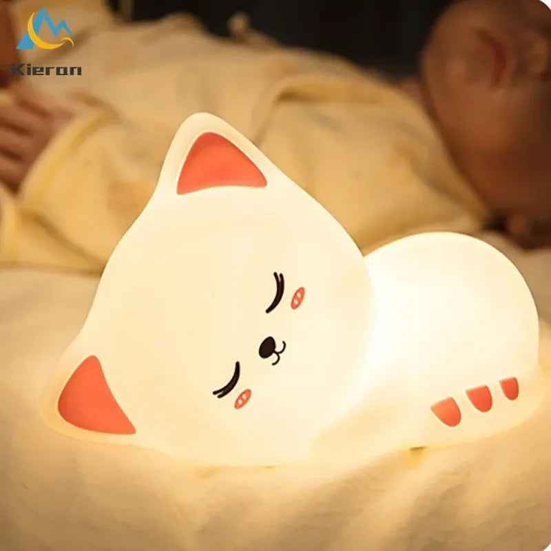 Veilleuse Chat LED 7 Couleurs