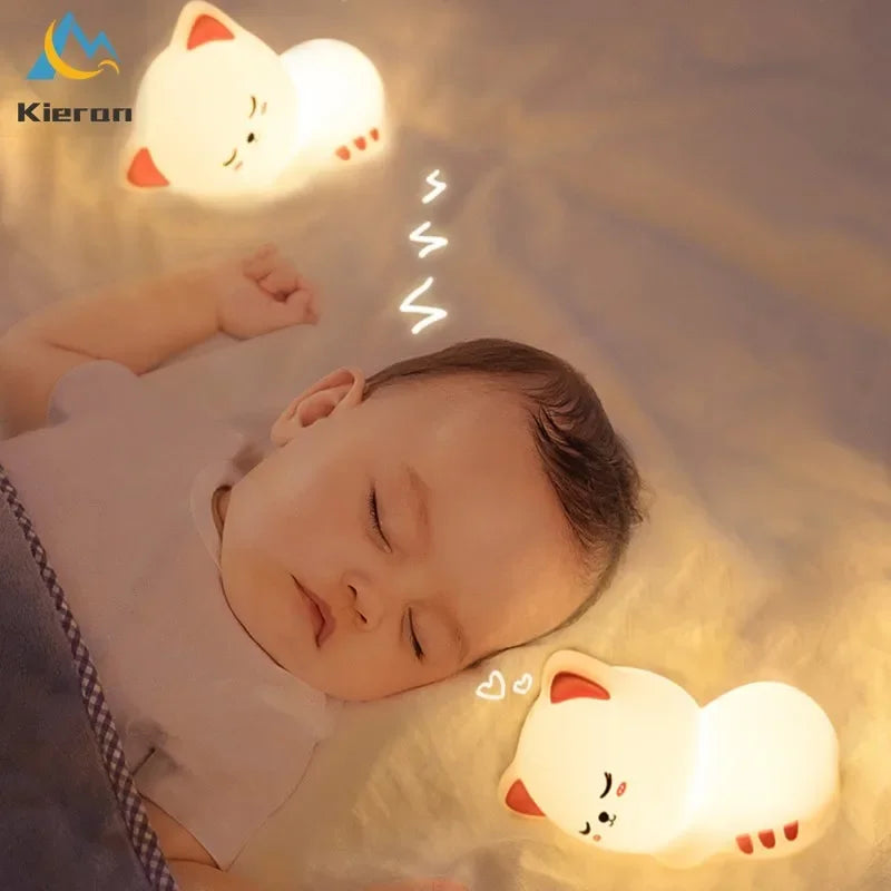Veilleuse Chat LED 7 Couleurs