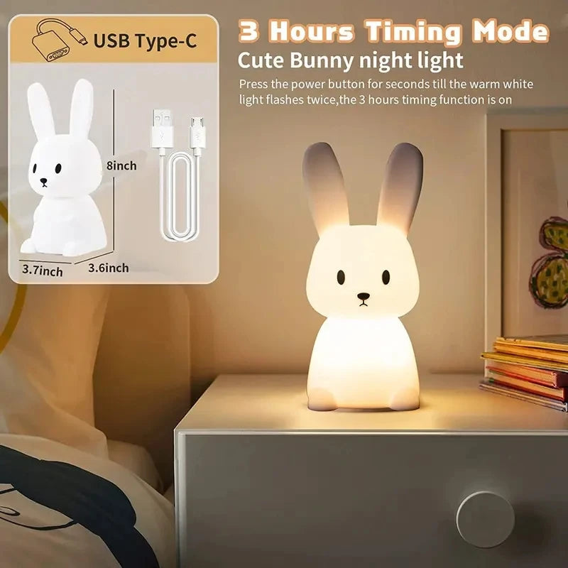 Veilleuse Lapin LED 7 Couleurs