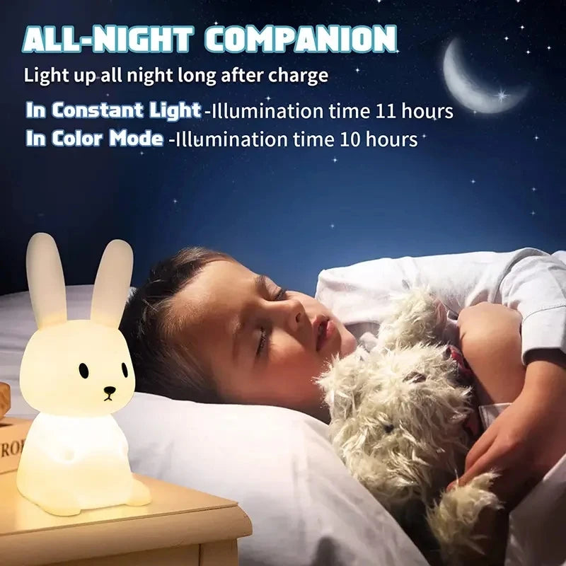 Veilleuse Lapin LED 7 Couleurs